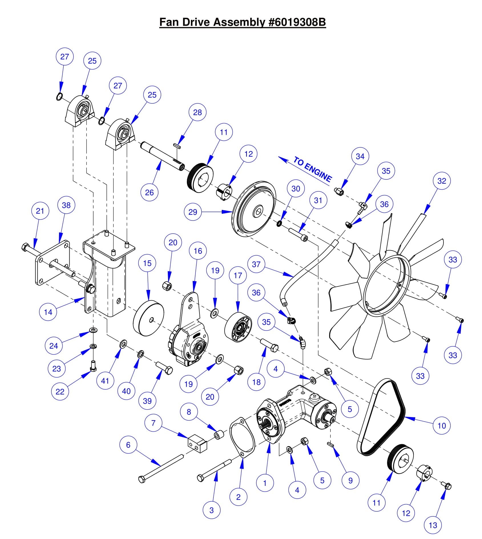 CC6561-3 Fan Drive Assembly 