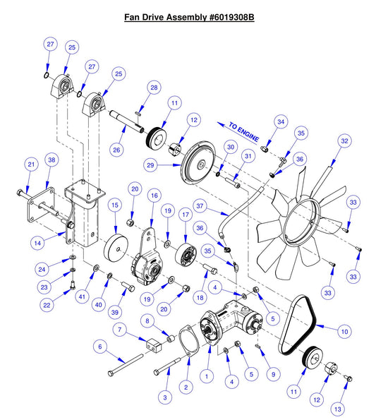 CC6561-3 Fan Drive Assembly 
