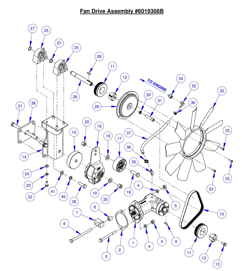 CC6561-3 Fan Drive Assembly 
