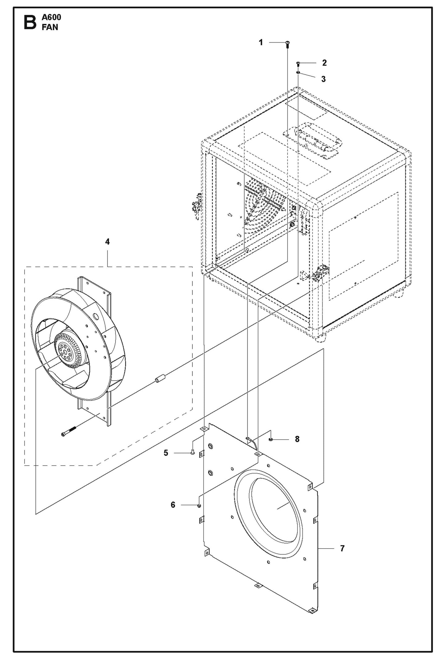 Fan Parts For A600 By Husqvarna