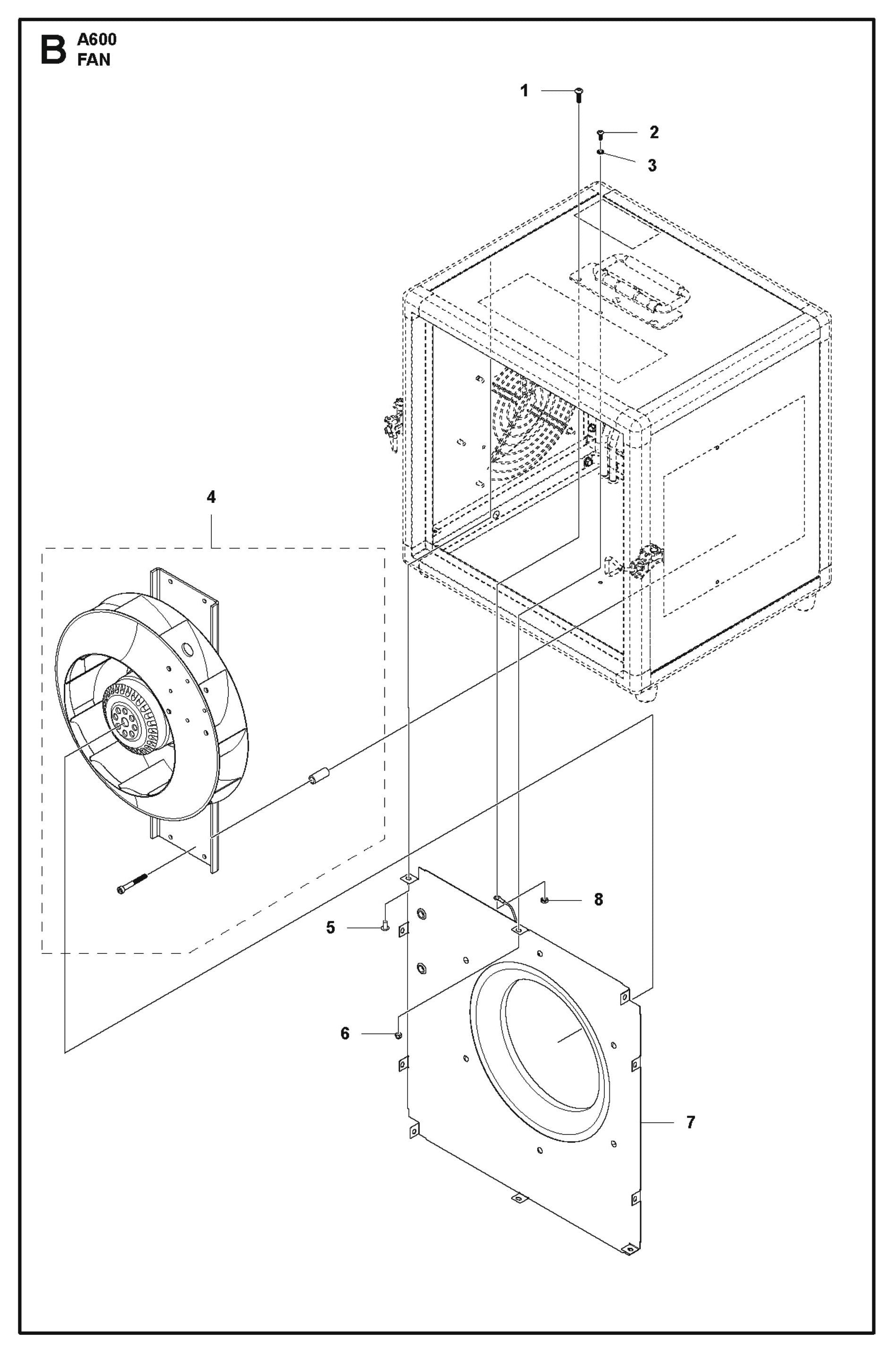 Fan Parts For A1000 By Husqvarna