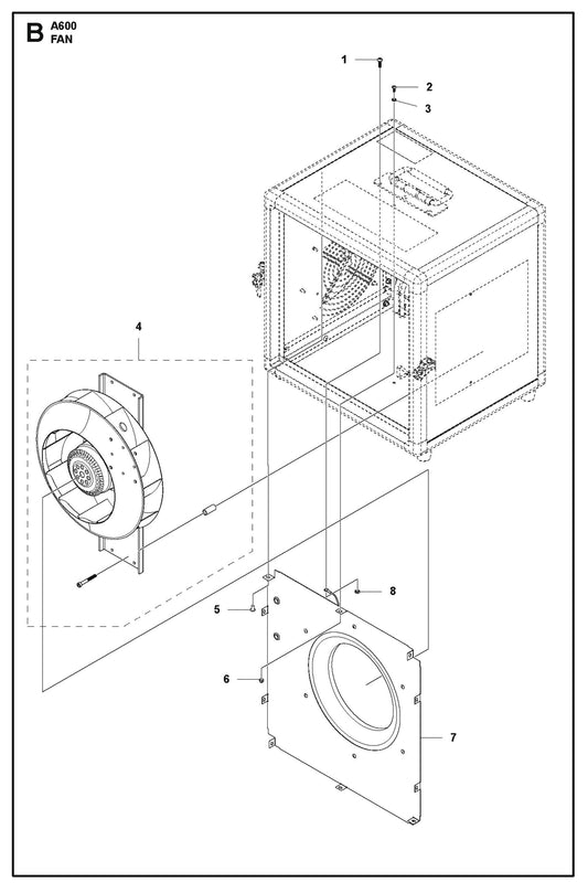 Fan Parts For A1000 By Husqvarna
