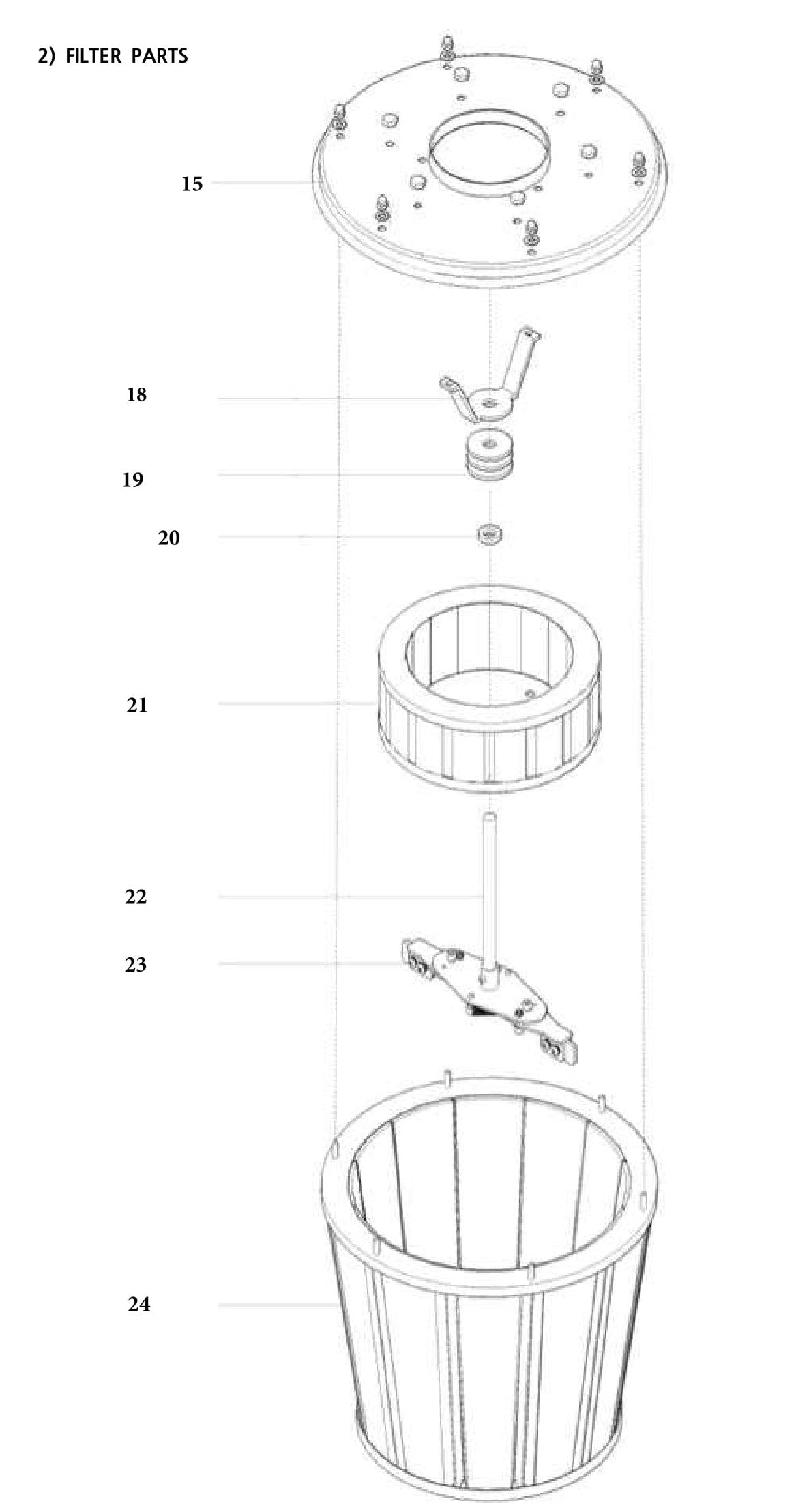 CV353B Filter Parts