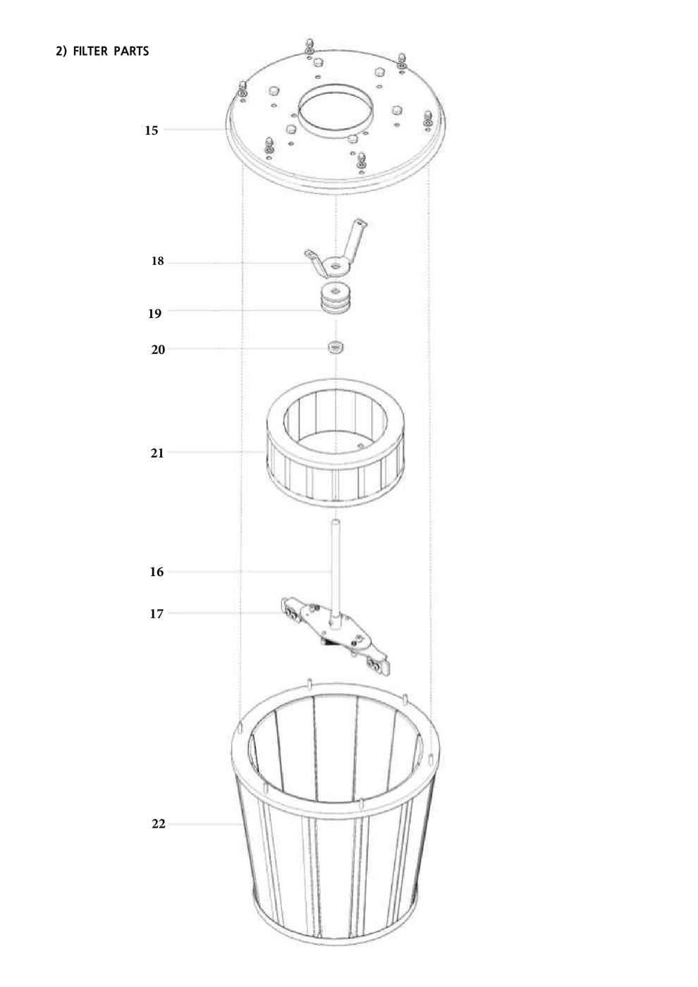 CV258B Filter Parts