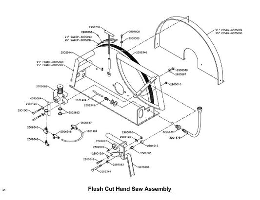 Flush Cut Hand Saw Assembly