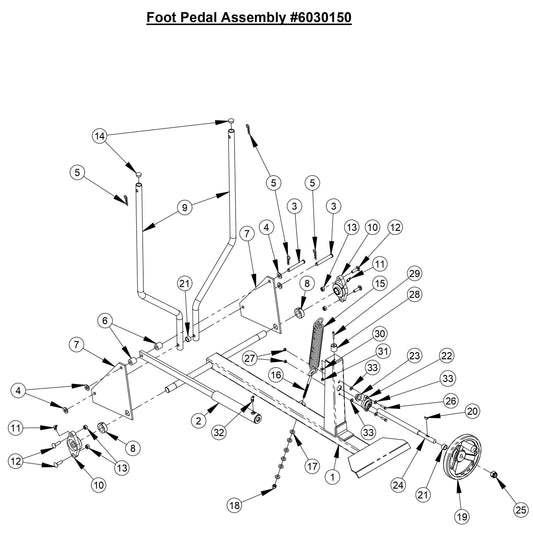 CC800M Foot Pedal Assembly