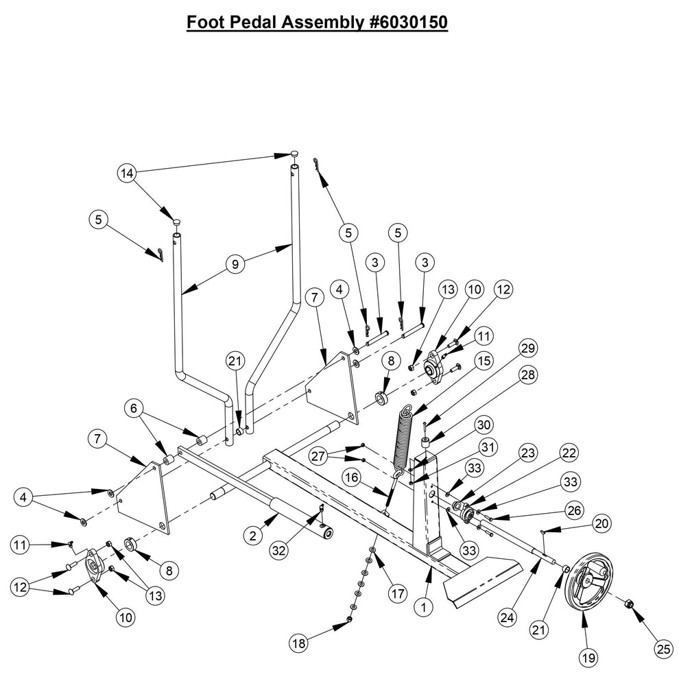 CC800M Foot Pedal Assembly