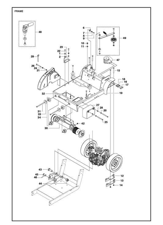 Frame For FS513 By Husqvarna