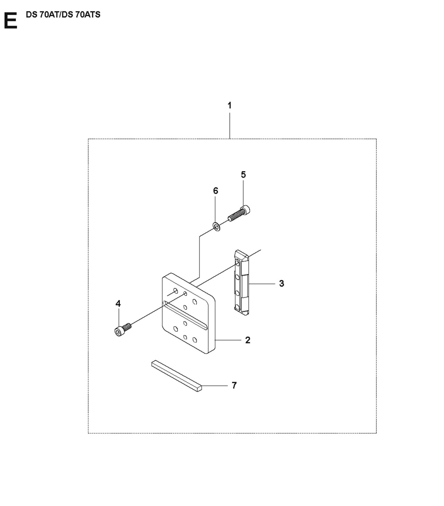 Frame Parts For DS 70 AT by Husqvarna