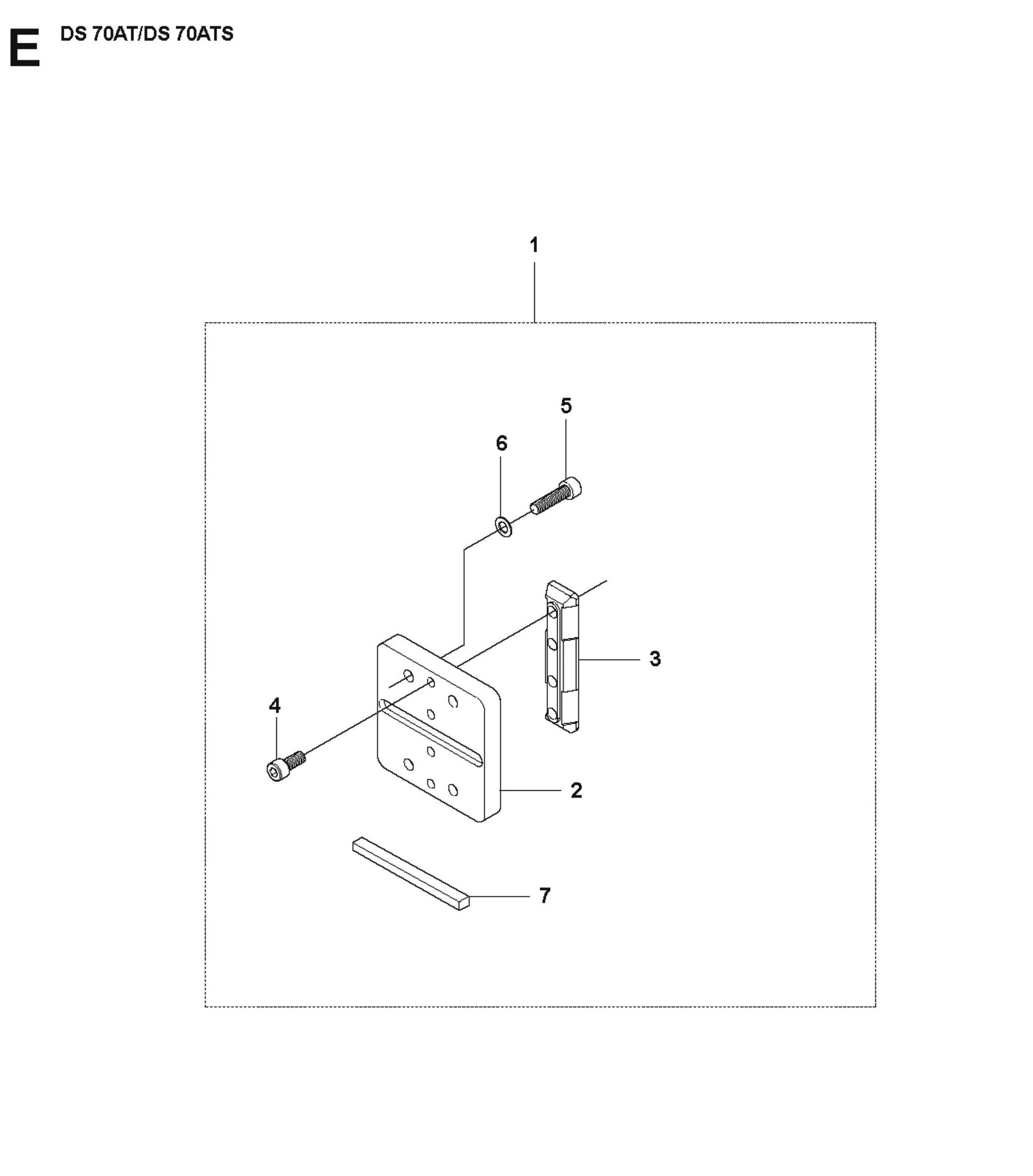 Frame Parts For DS 70 AT by Husqvarna