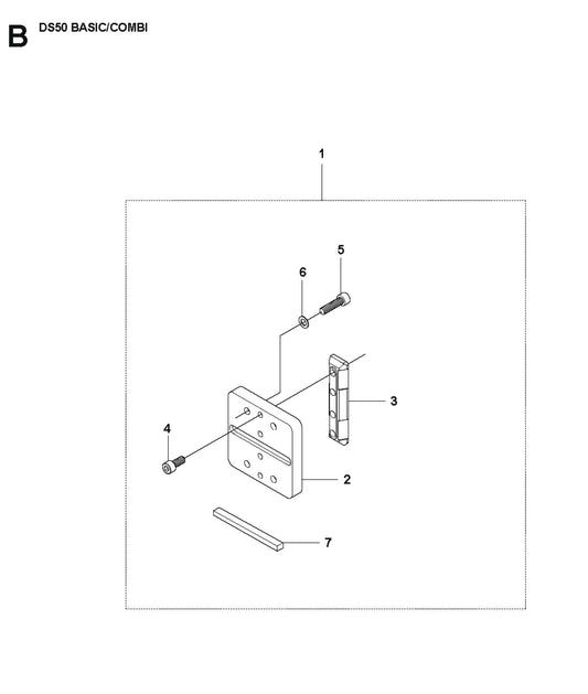 Frame Parts for DS 50 Basic 2008-05 By Husqvarna