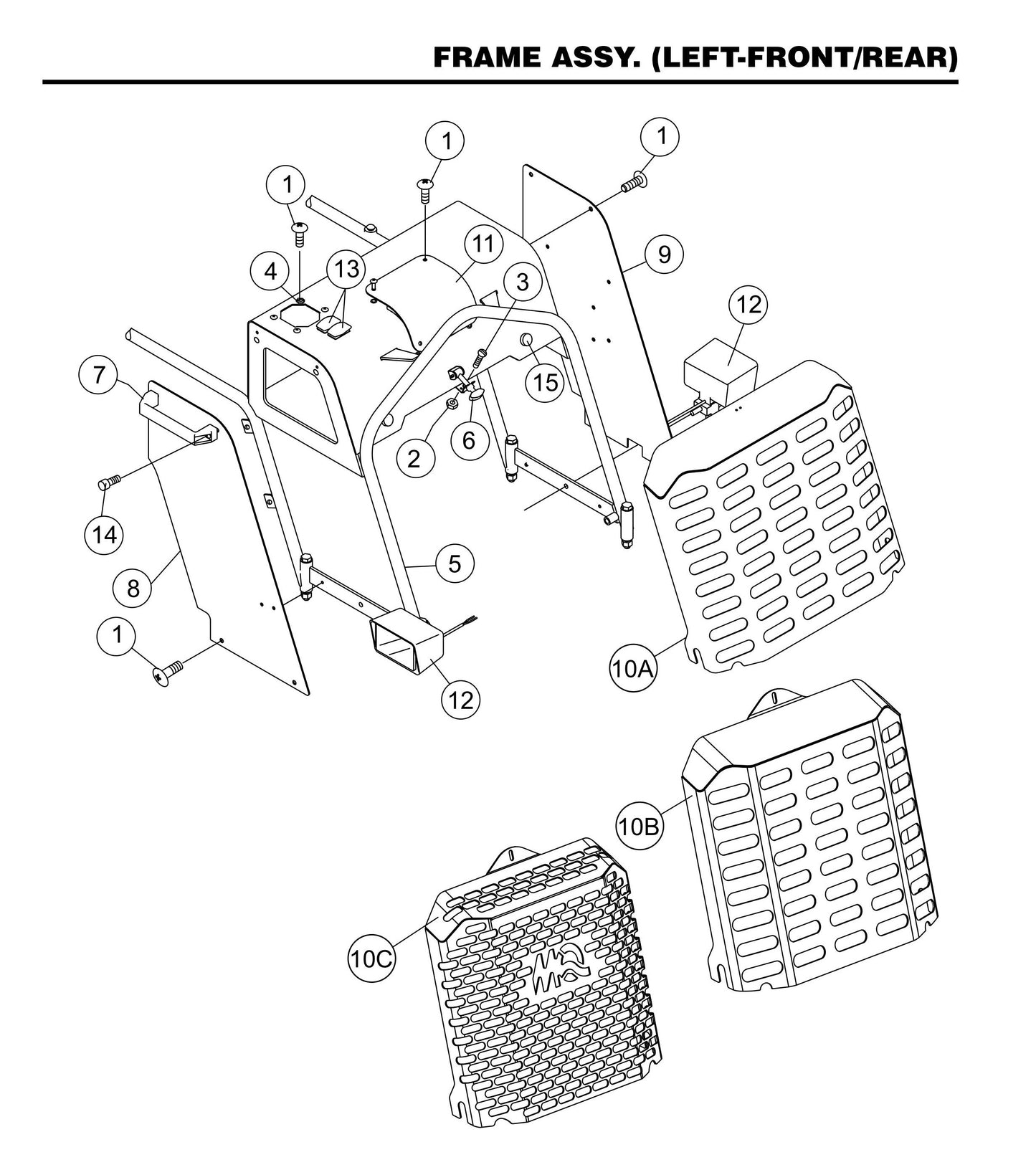 STX55J6-Y6 Frame Assembly (Left-Front/Rear)