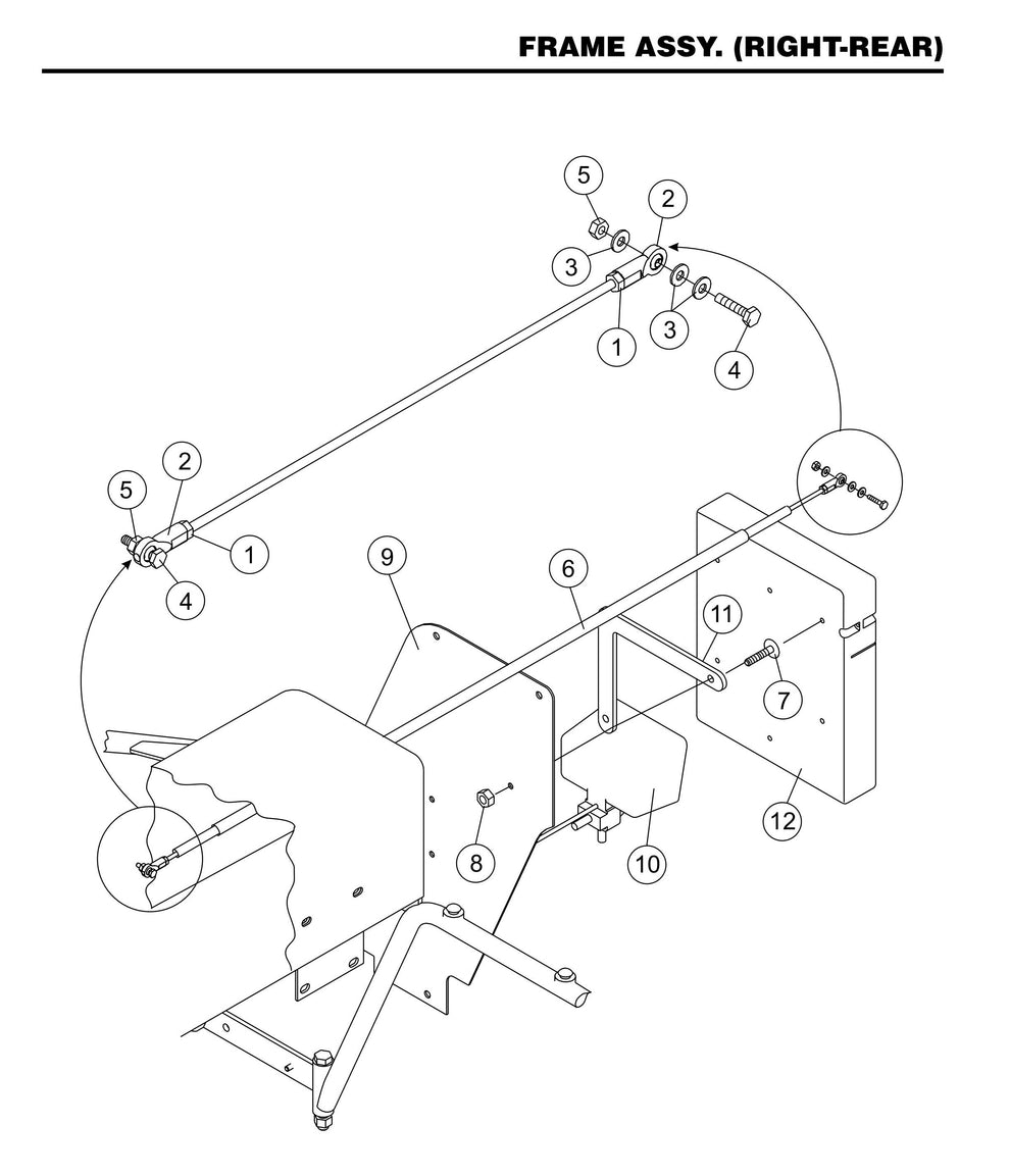 STX55J6-Y6 Frame Assembly (Right-Rear)
