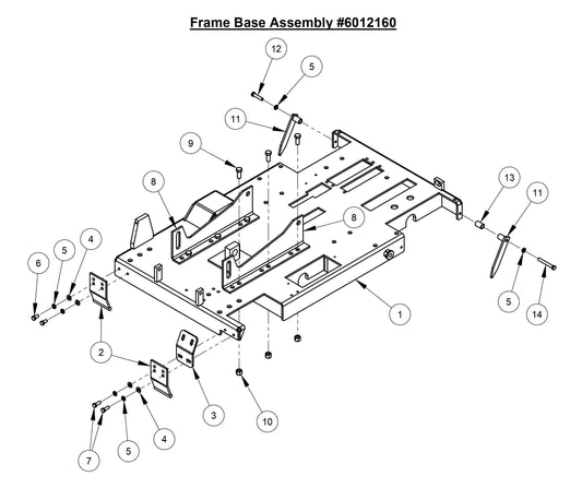 CC3728 Frame Base Assembly