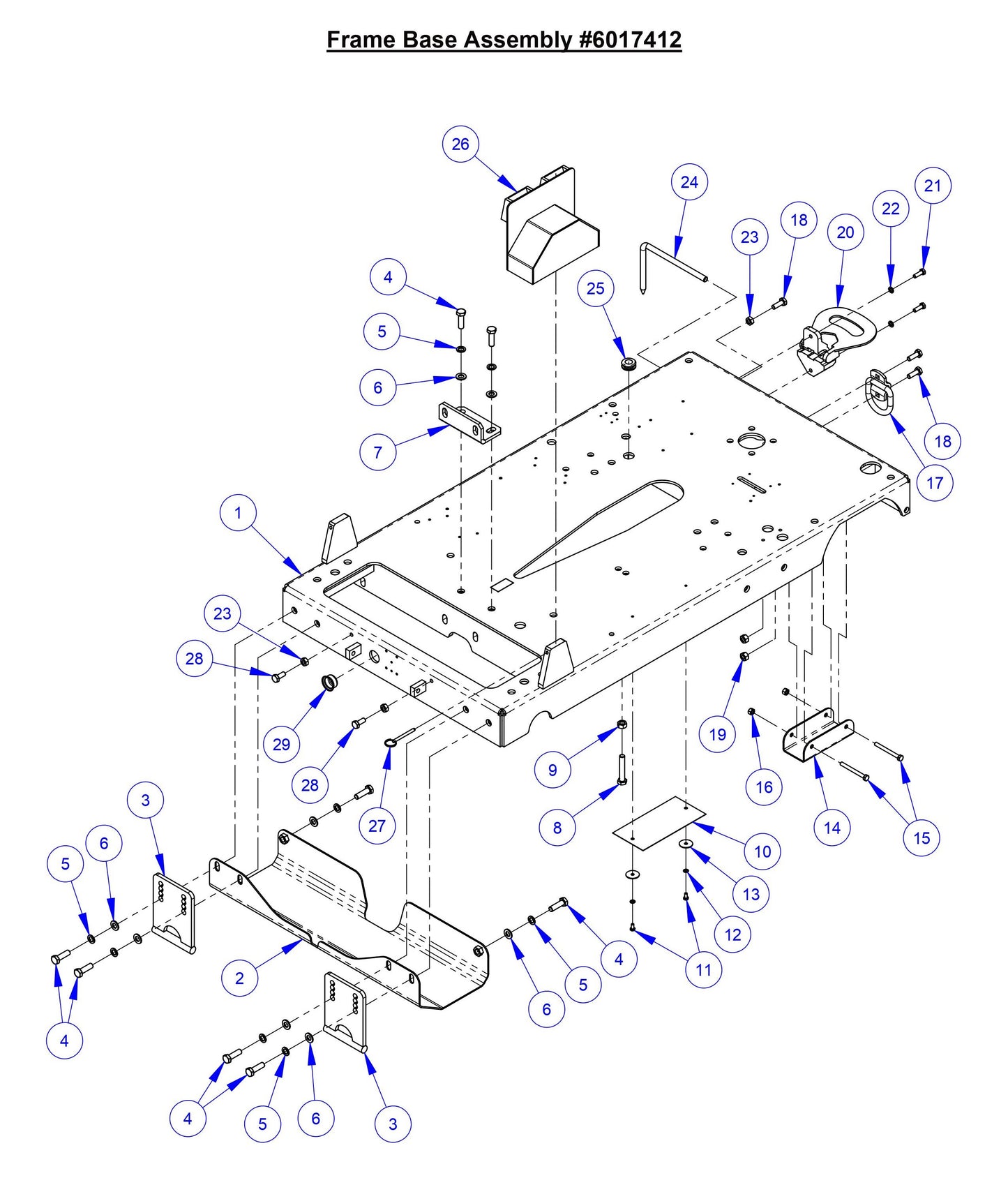 CC7574DD Frame Base Assembly