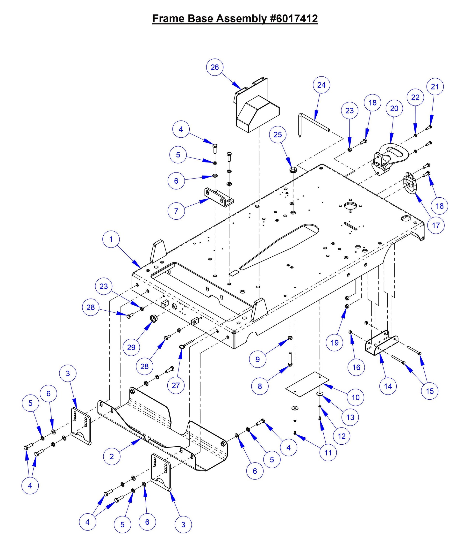CC7574DD Frame Base Assembly