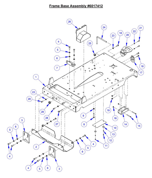 CC7574DD Frame Base Assembly