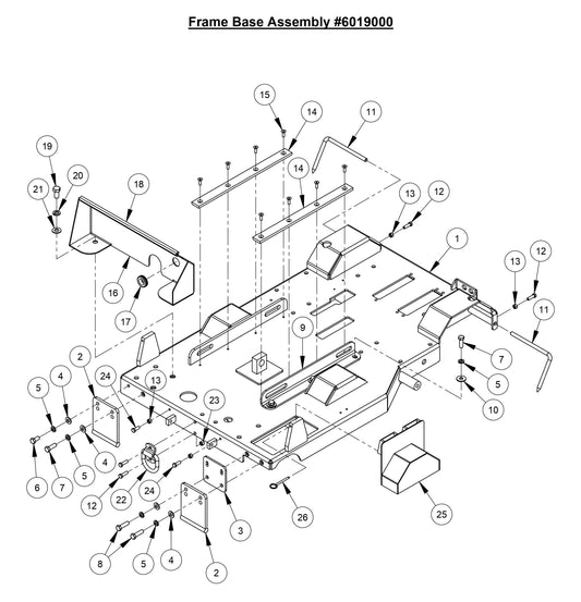 CC6566 Frame Base Assembly