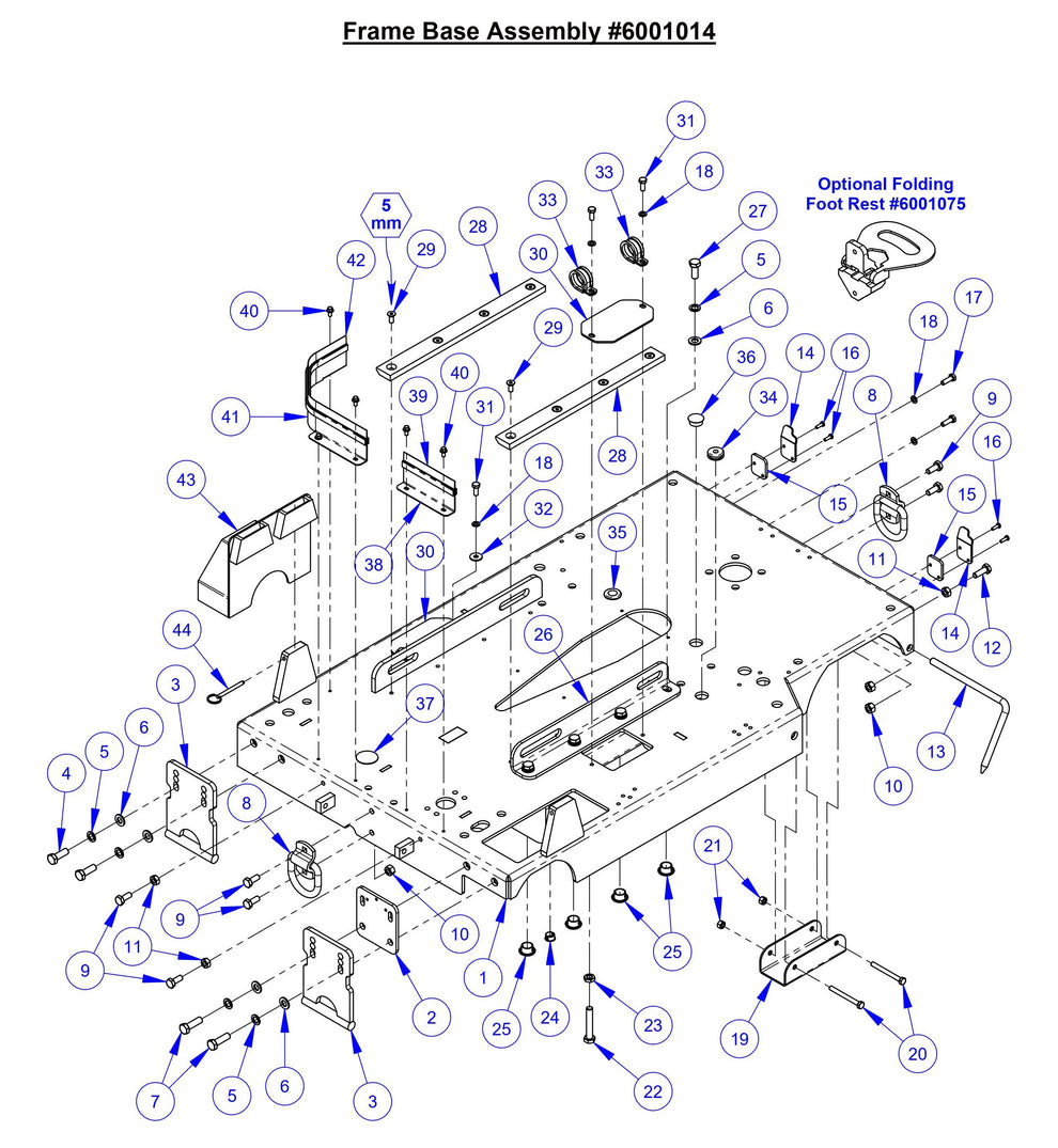 CC5049 Frame Base Assembly