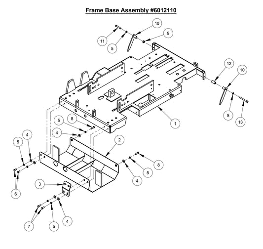 CC3700TE Frame Base Assembly