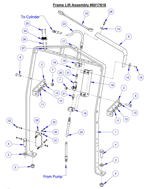 CC7574DD Frame Lift Assembly