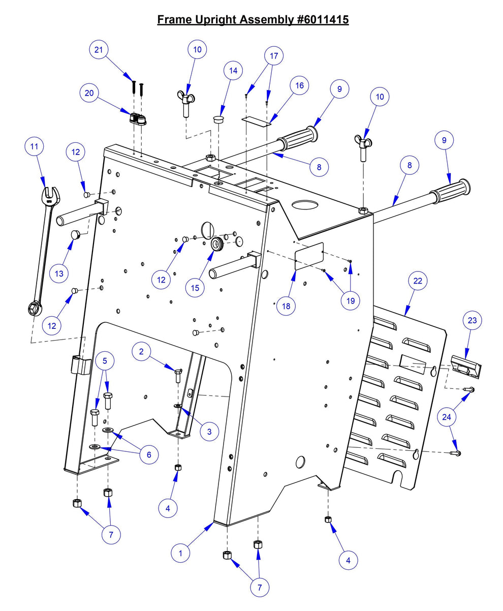 CC3535JBVP Frame Upright Assembly