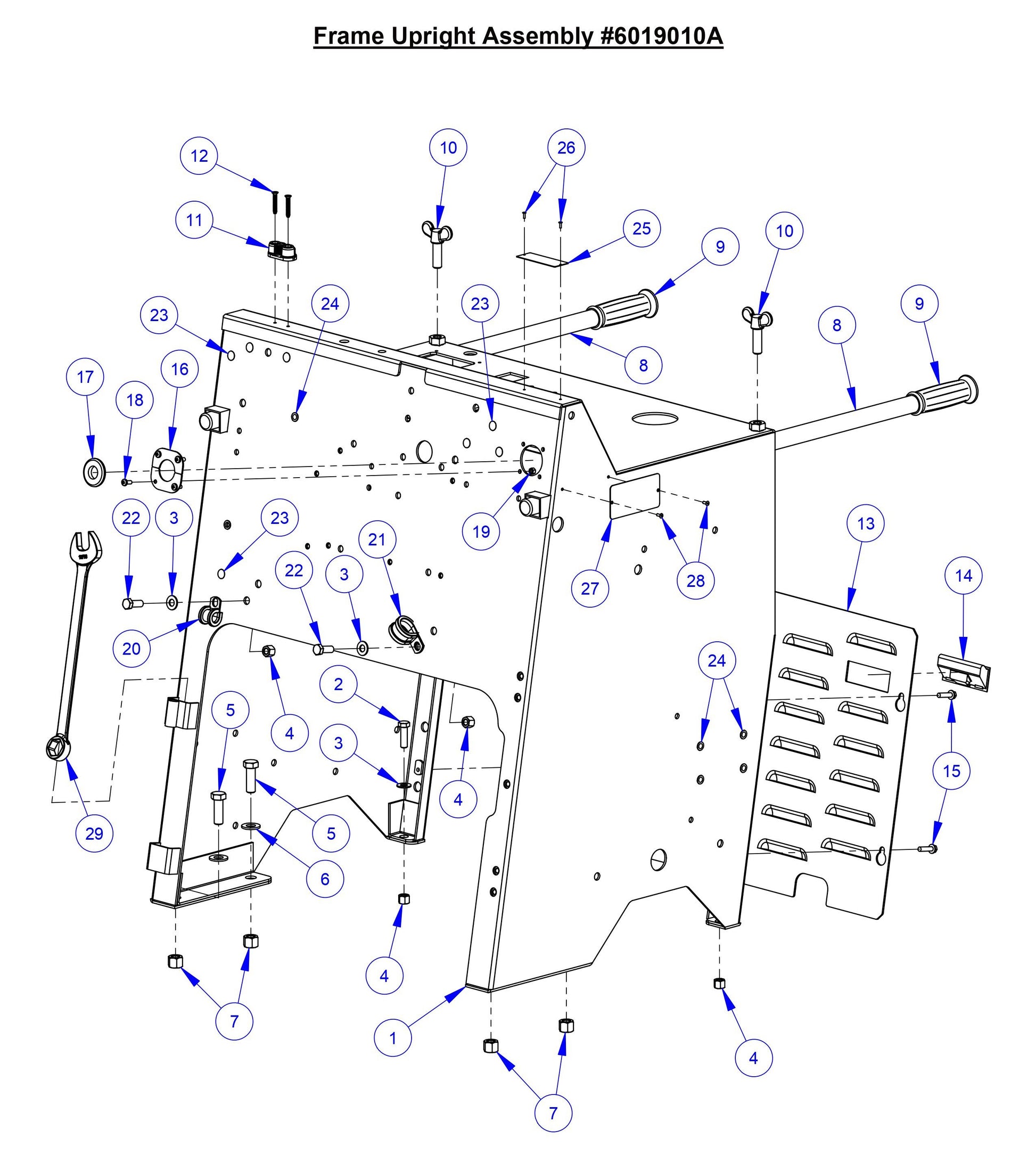 CC6566 Frame Upright Assembly