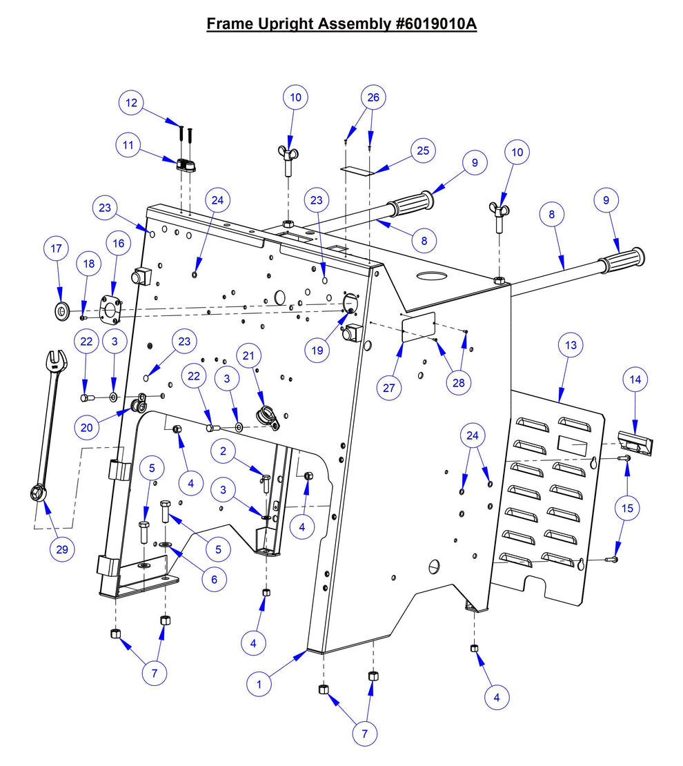 CC6566 Frame Upright Assembly