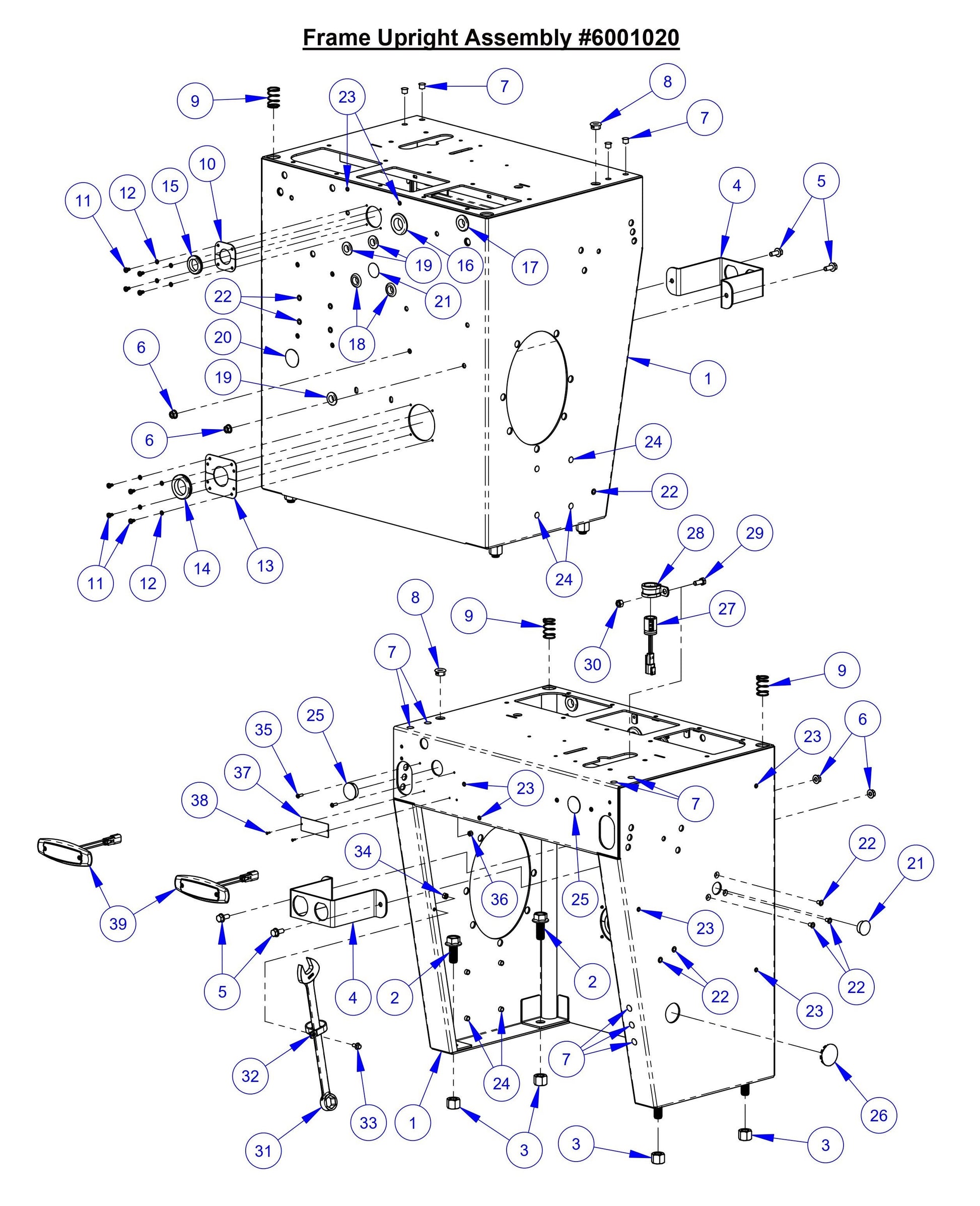 CC5049 Frame Upright Assembly