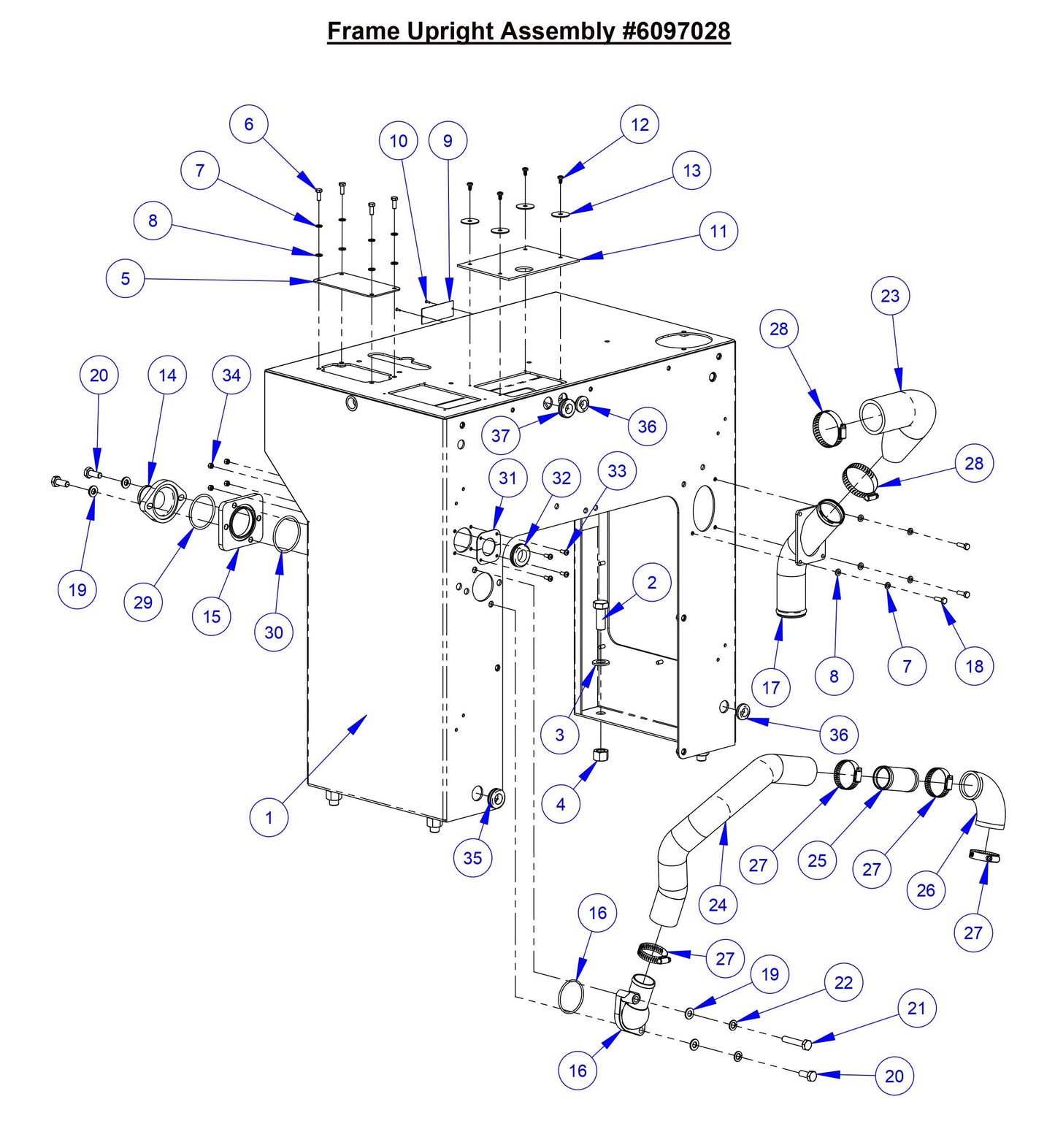 CC7574DD Frame Upright Assembly