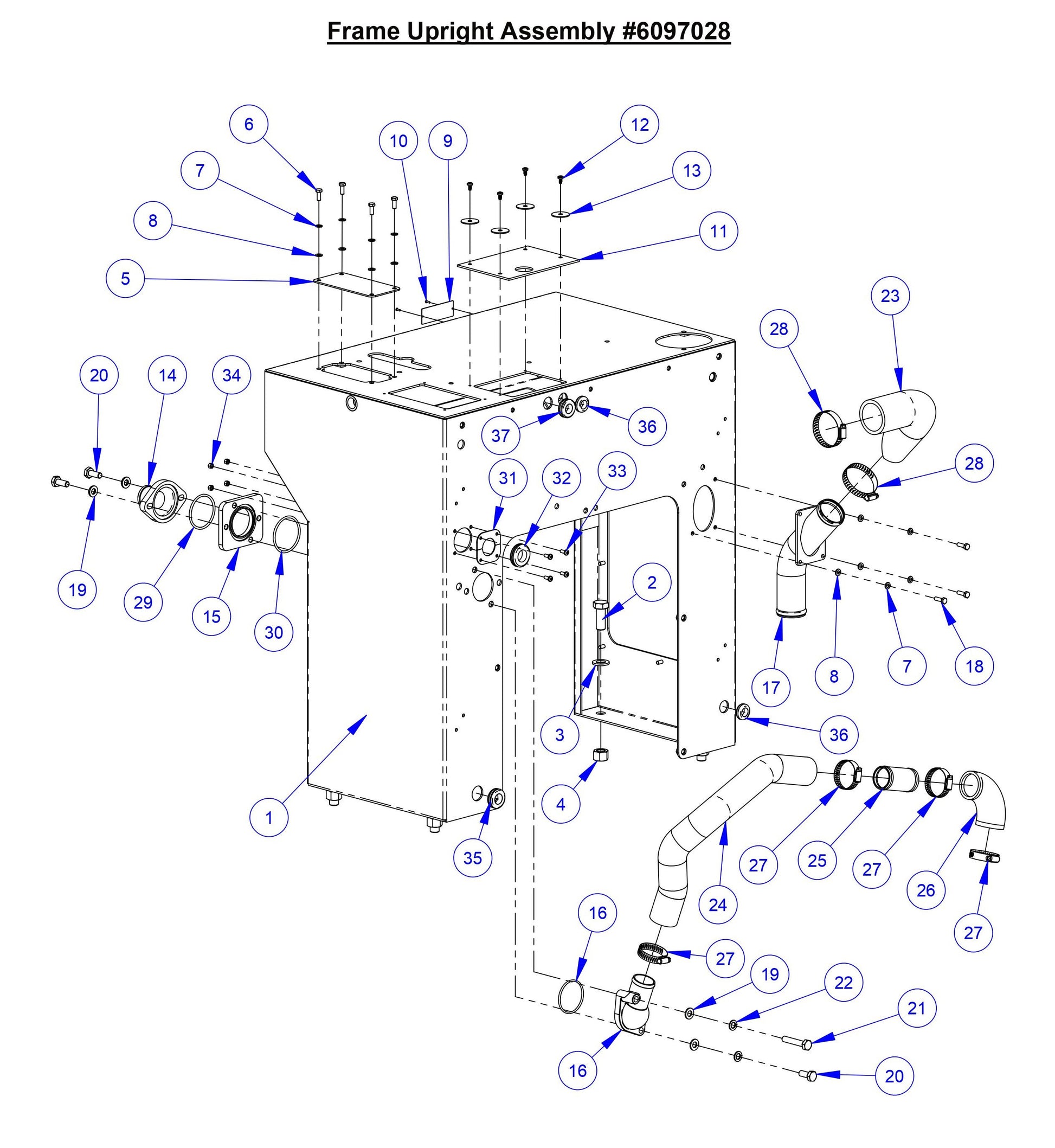 CC7574DD Frame Upright Assembly