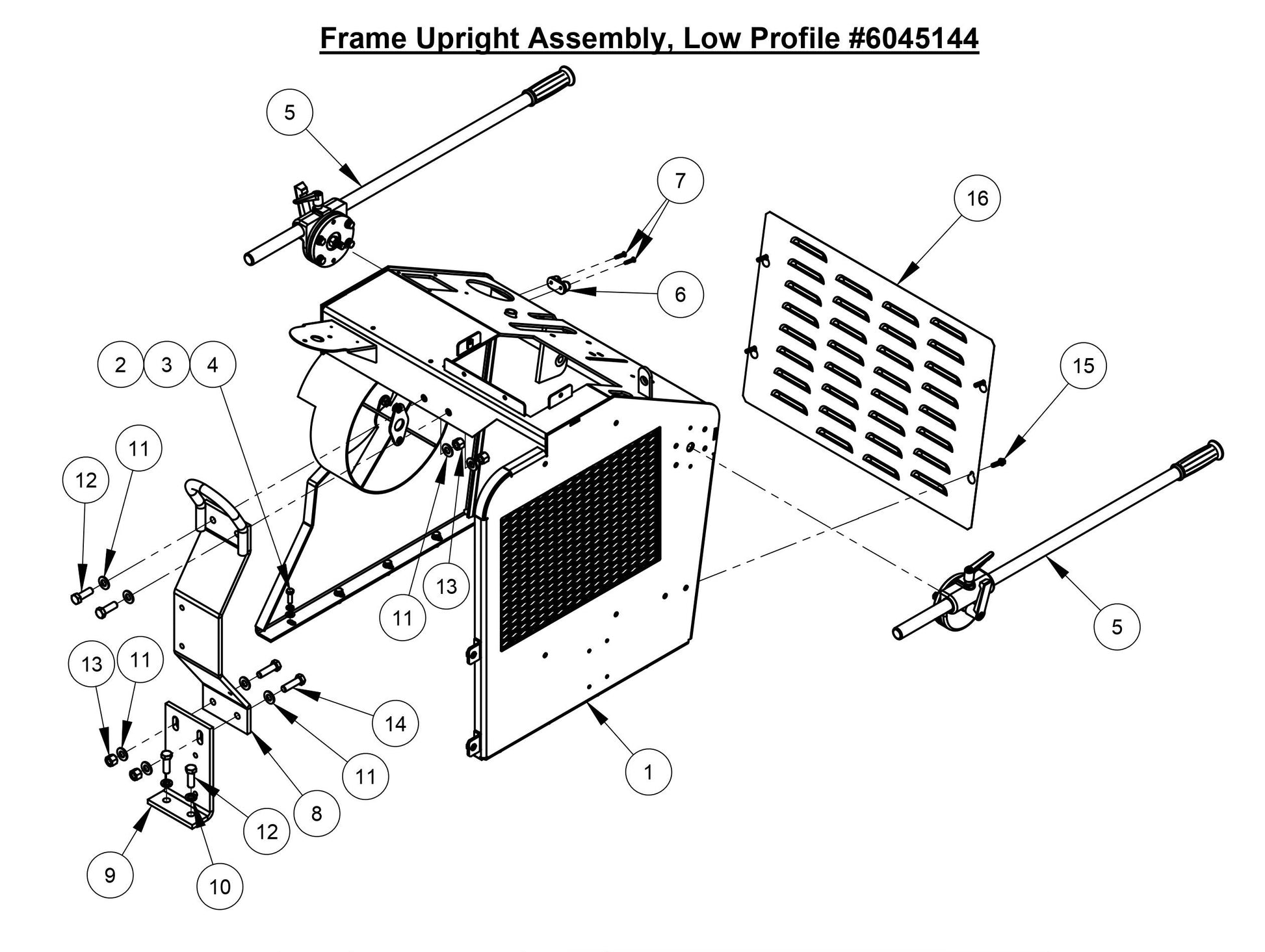 CC4144DXL-3 Frame Upright Assembly