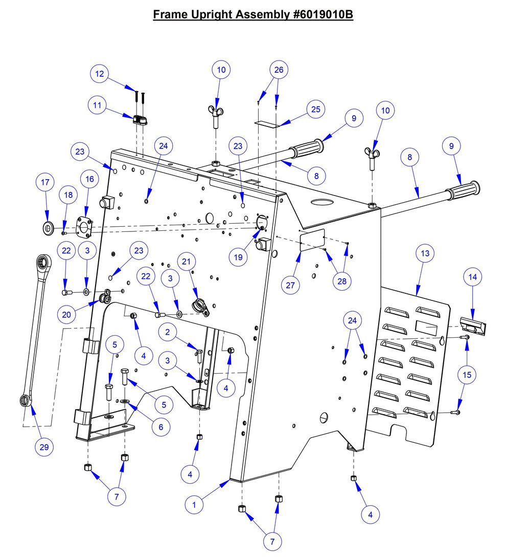 CC6566-3 Frame Upright Assembly