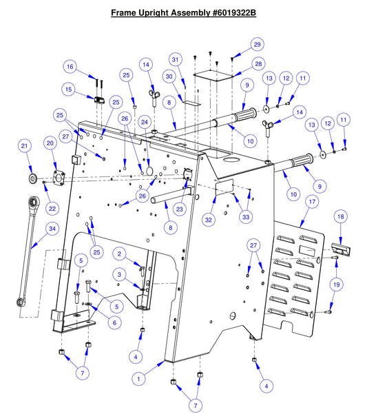 CC6561-3 Frame Upright Assembly