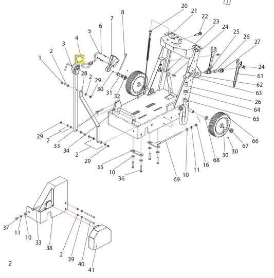 CC1200 Frame Weldment Assembly