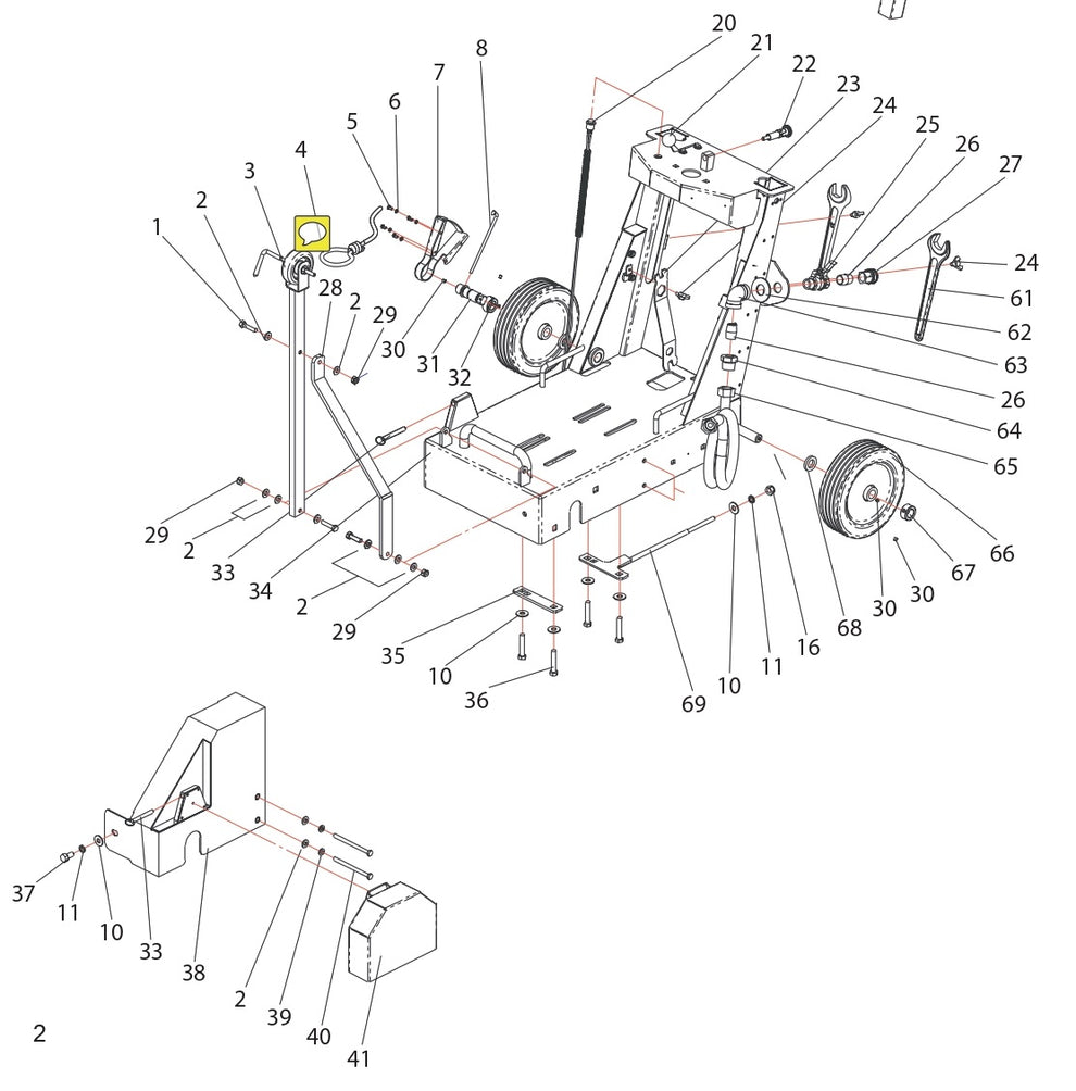 CC1200 Frame Weldment Assembly