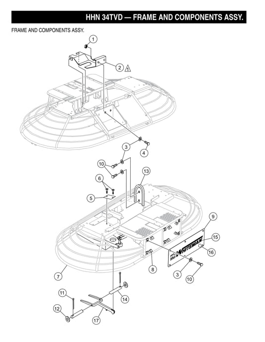 HHN-34TVD Frame and Components Assembly