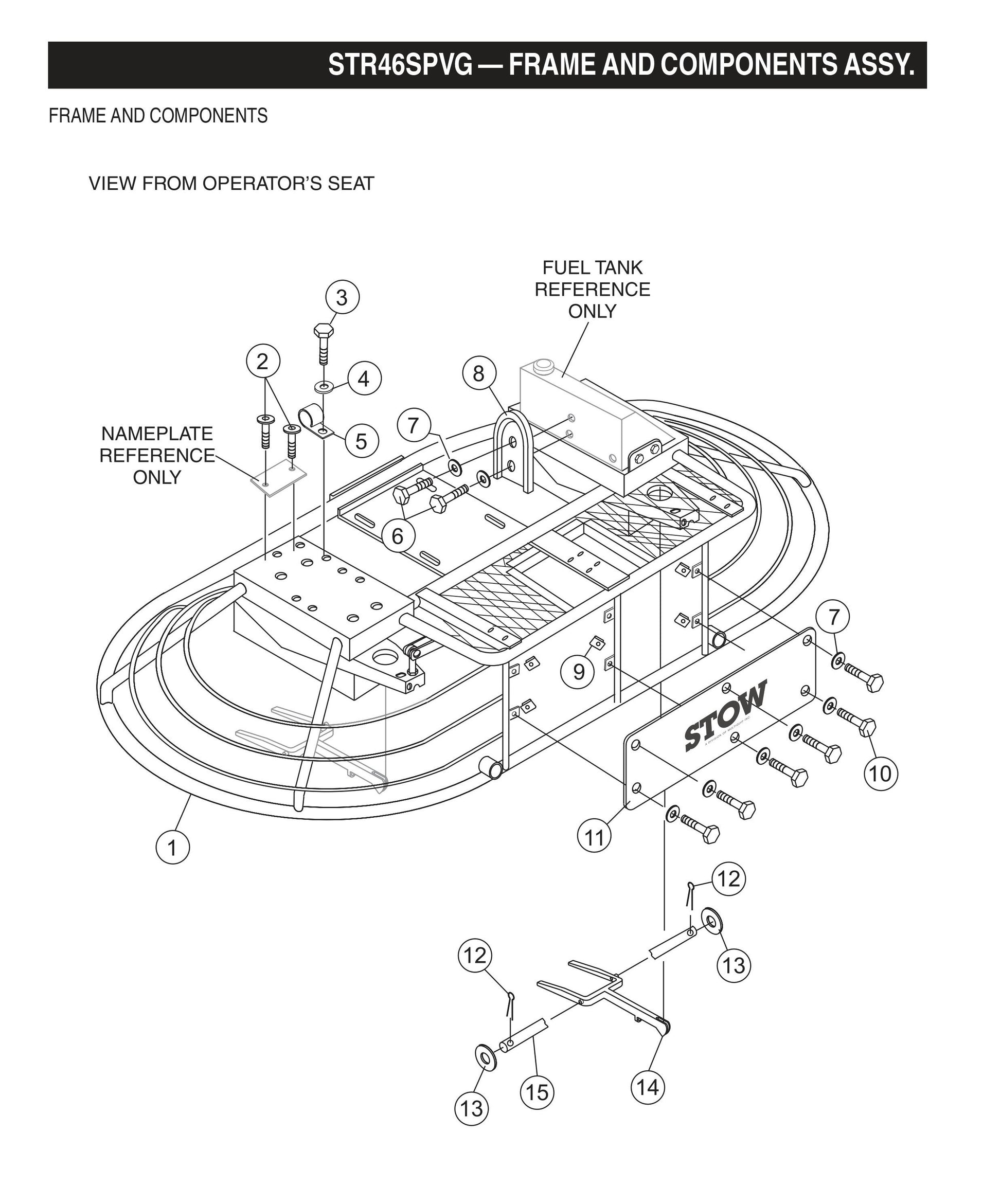 STR46SPVG STOW-Frame and Components Assembly