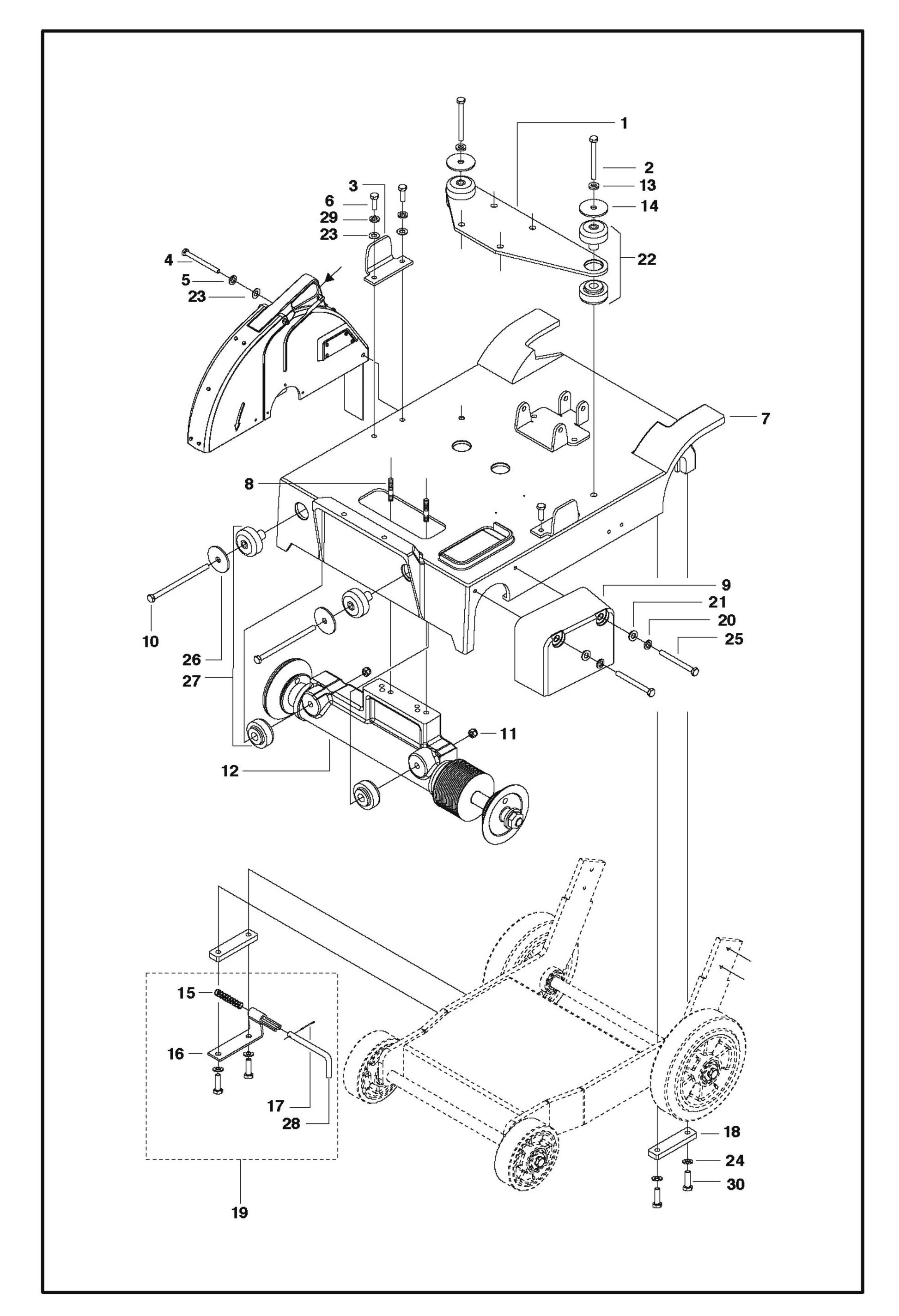 Frame For FS413 By Husqvarna