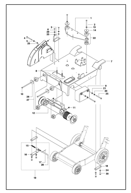 Frame For FS413 By Husqvarna