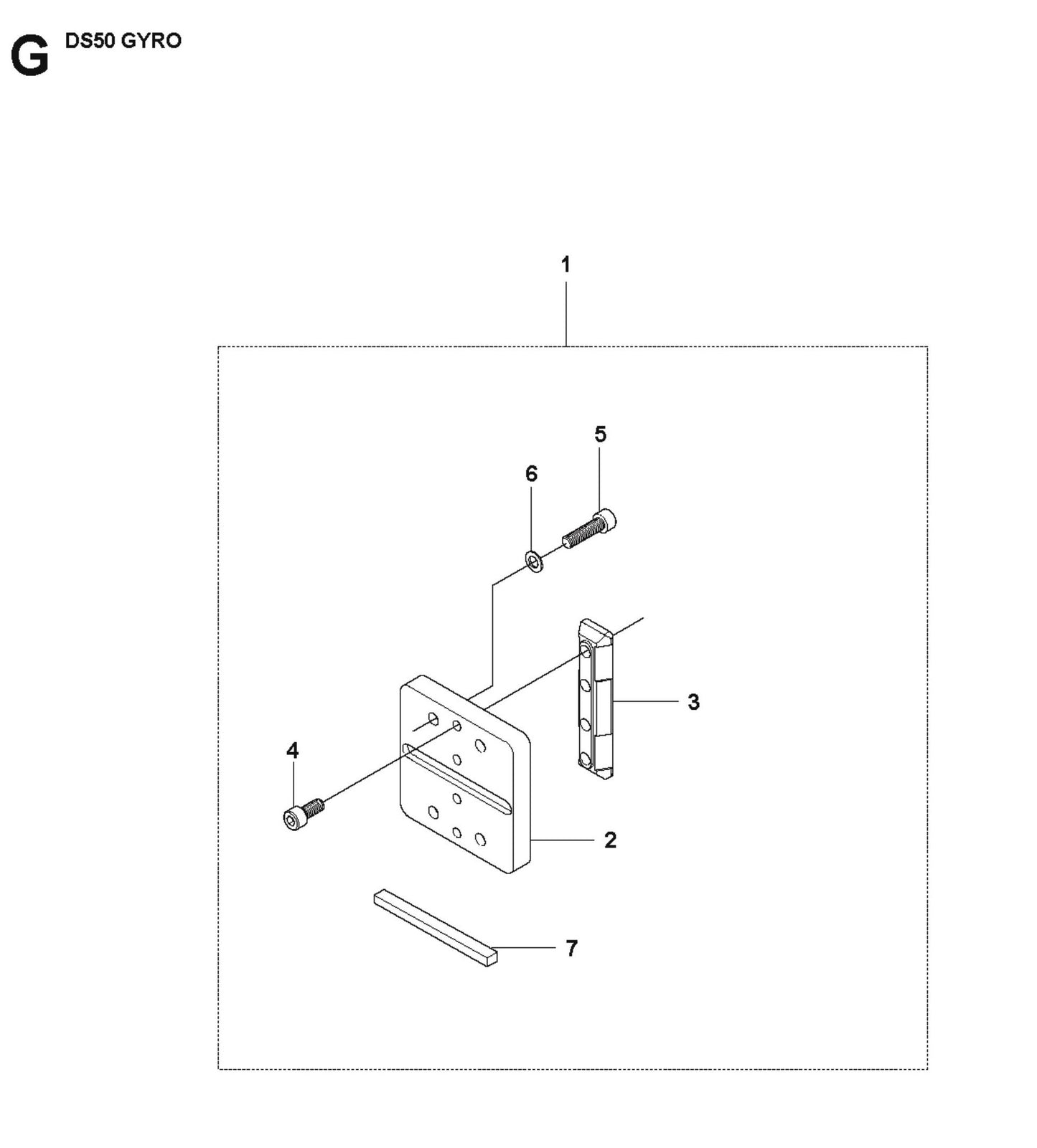 Frame Parts for DS 50 Gyro By Husqvarna