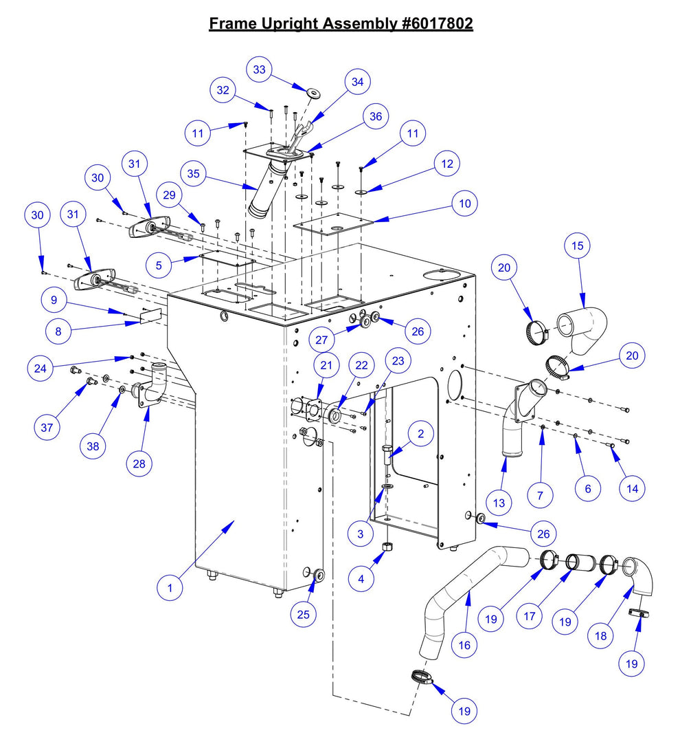 CC7574DD Frame Upright Assembly Parts