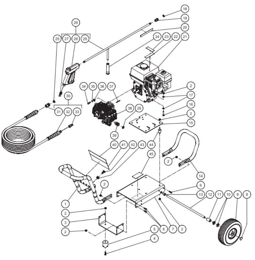 CA-2703-0MHB,  CA-2703-0MRB, CA-2703-1MMS (sn:10863747-99999999) Frame Assembly Parts By Mi-T-M