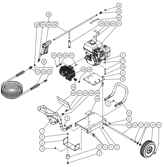 CA-2703-1MMS (sn:0-10863746) Frame Assembly Parts by Mi-T-M