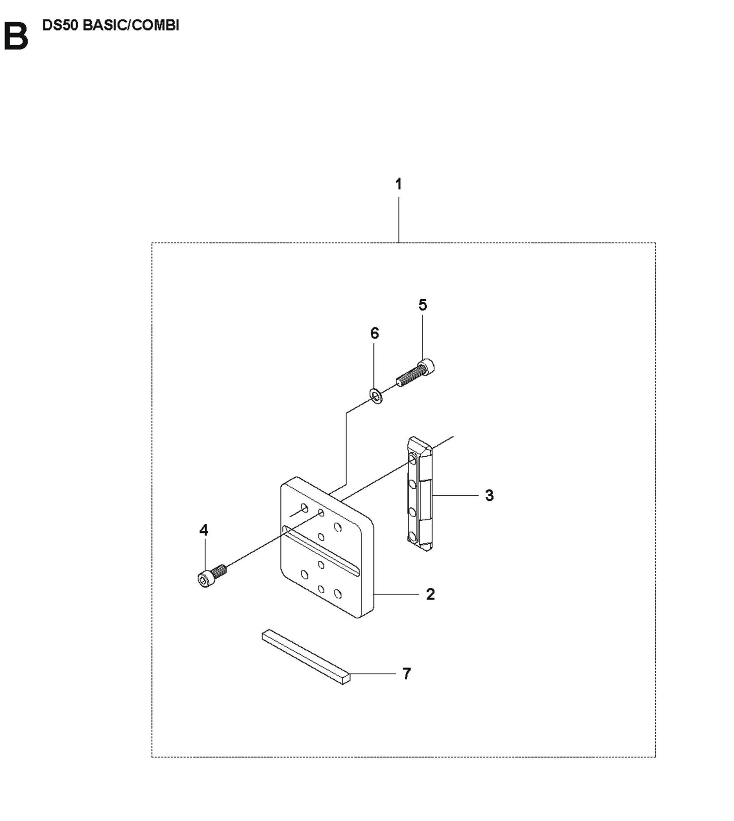 Frame Parts For DS 50 Combi By Husqvarna