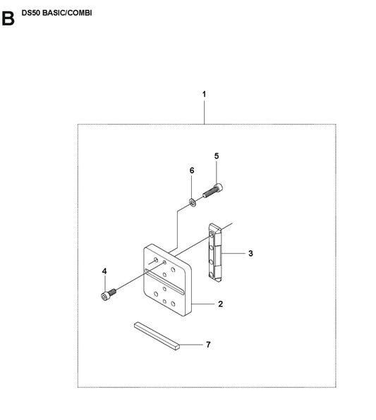 Frame Parts For DS 50 Combi By Husqvarna