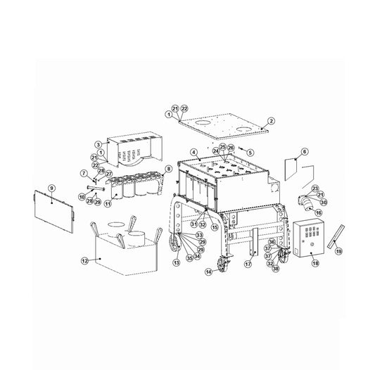 Frame Parts For Blastrac DC 2 - 48 By Husqvarna