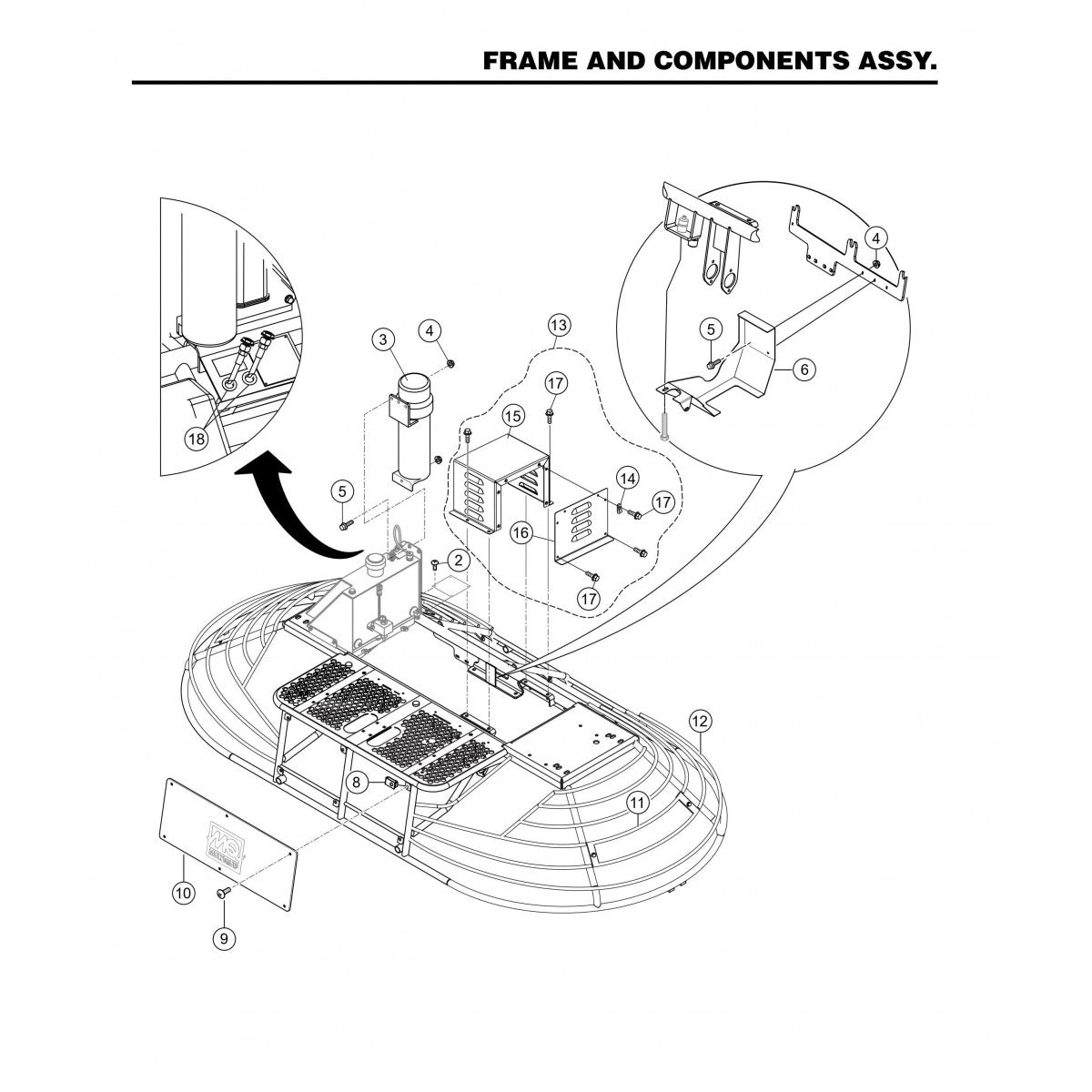 HHNG4 HHNG5 Frame and Components Assembly