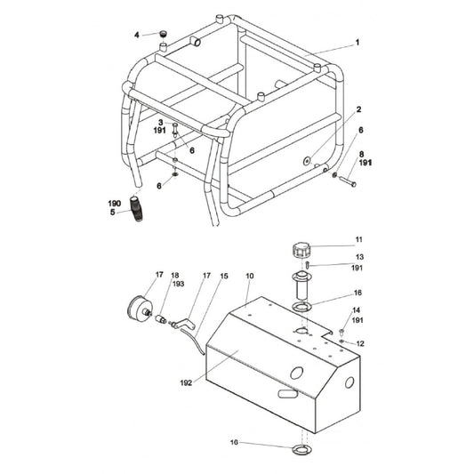 LP 9-20 DL Frame and Cowl