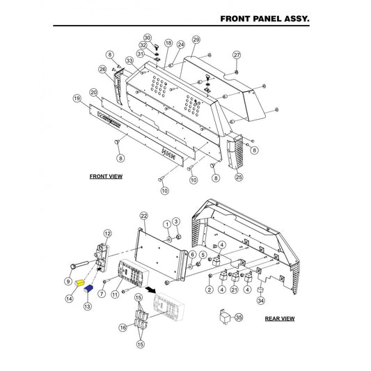 HHNG4 HHNG5 Front Panel Assembly